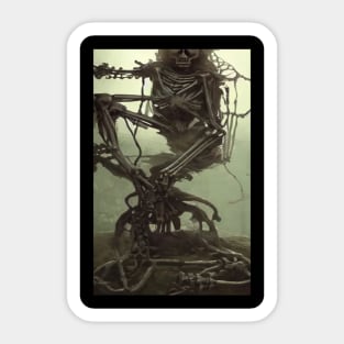 Skeleton Horror Sticker